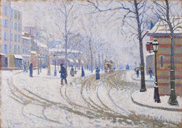 Snö, Boulevard de Clichy, Paris, 1886